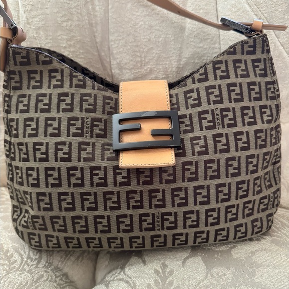 FENDI ZUCCA CANVAS SHOULDER BAG - Picture 4 of 9
